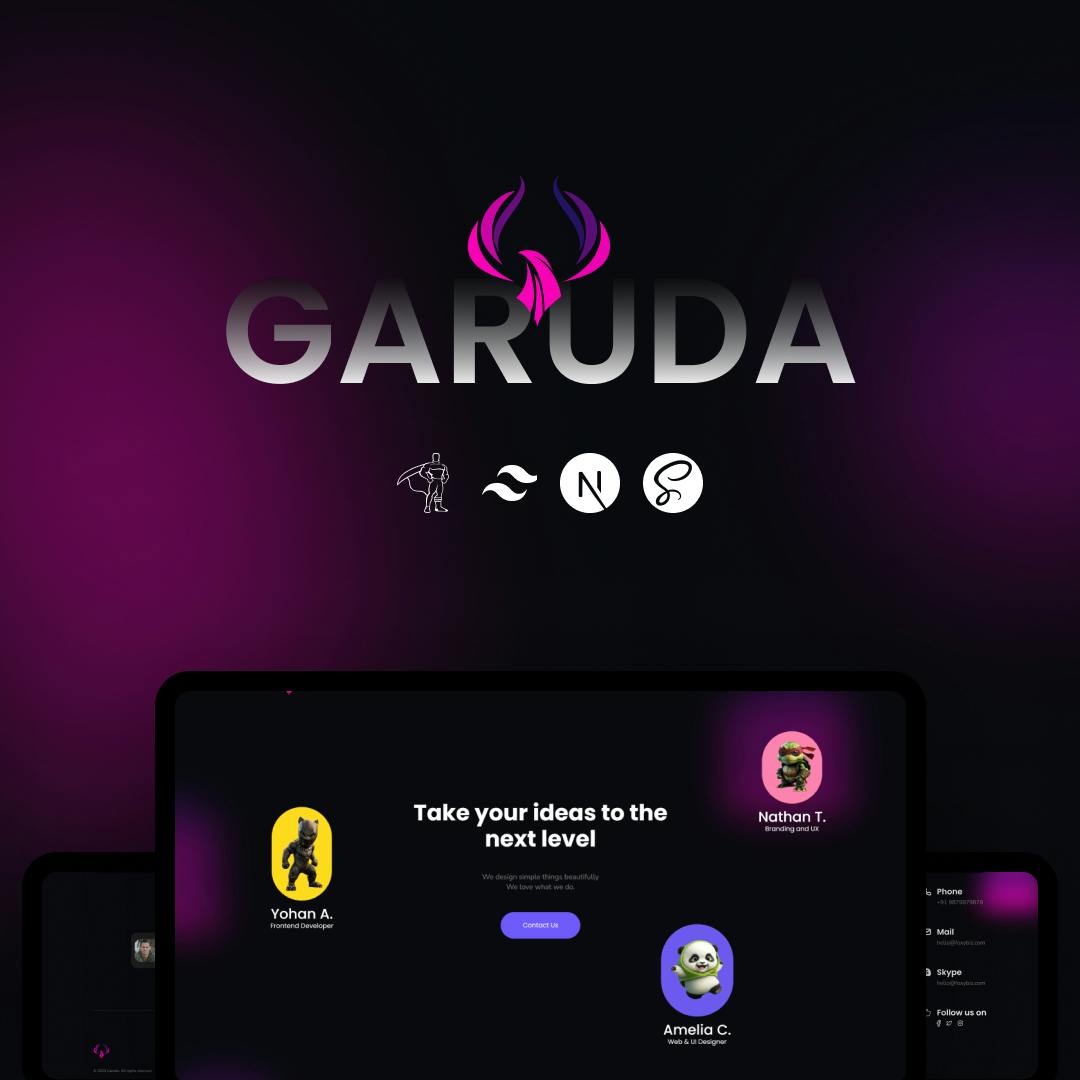 Garuda - Next js web agency template